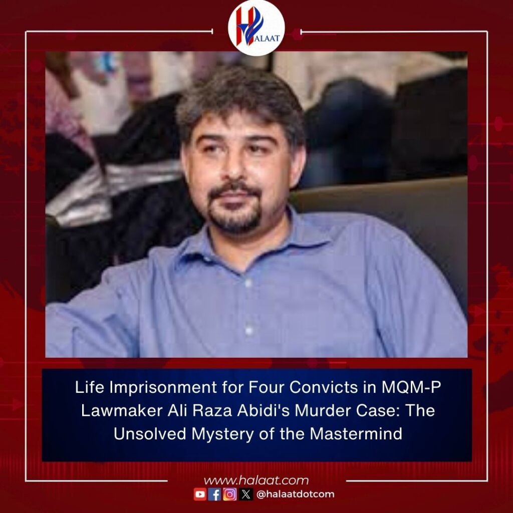 Life Imprisonment for Four Convicts in MQM-P Lawmaker Ali Raza Abidi's ...